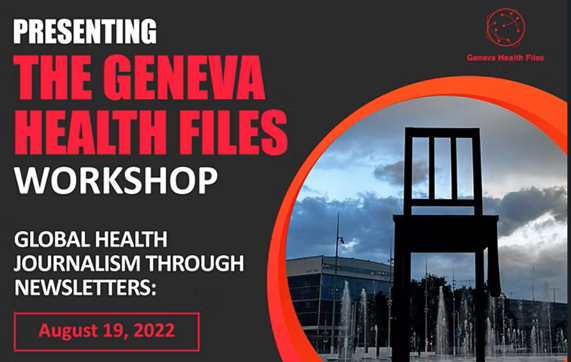 Global Health Journalism Workshop – 19 August 2022